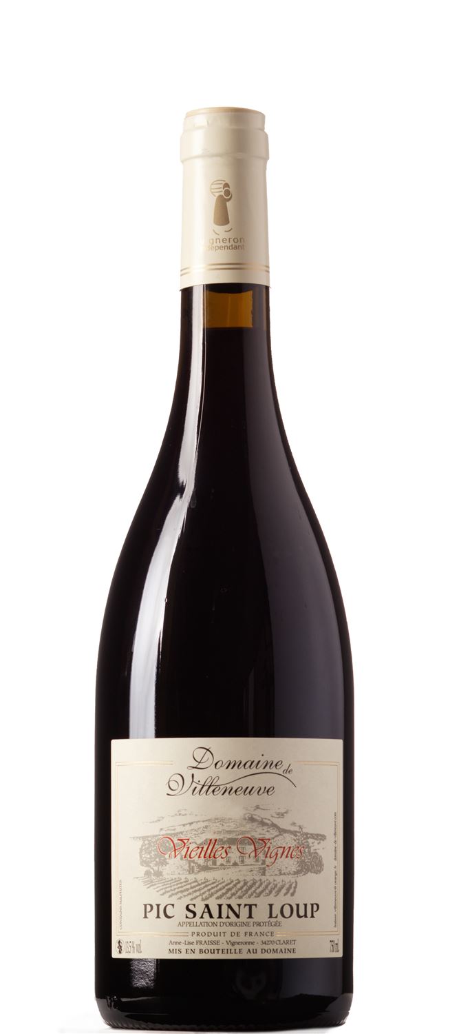 Rouge 2019 Pic Saint Loup AOP Vieilles Vignes Domaine de Villeneuve Domaine de Villeneuve Rouge 2019 Pic Saint Loup AOP Vieilles Vignes Domaine de Villeneuve Domaine de Villeneuve